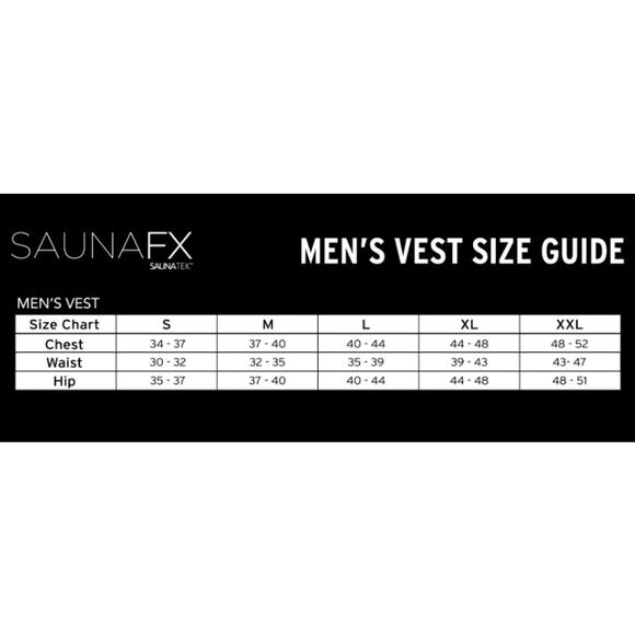 SAUNAFX Neoprene Sauna Vest Top Mens M/L Black Slimming Microban Zip Workout Gym - Picture 7 of 7